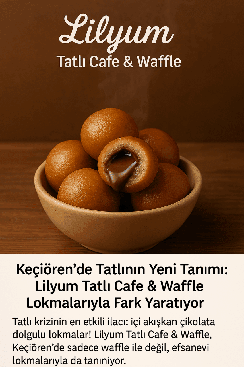 Keçiören’de Tatlının Yeni Tanımı: Lilyum Tatlı Cafe & Waffle Lokmalarıyla Fark Yaratıyor 🎀